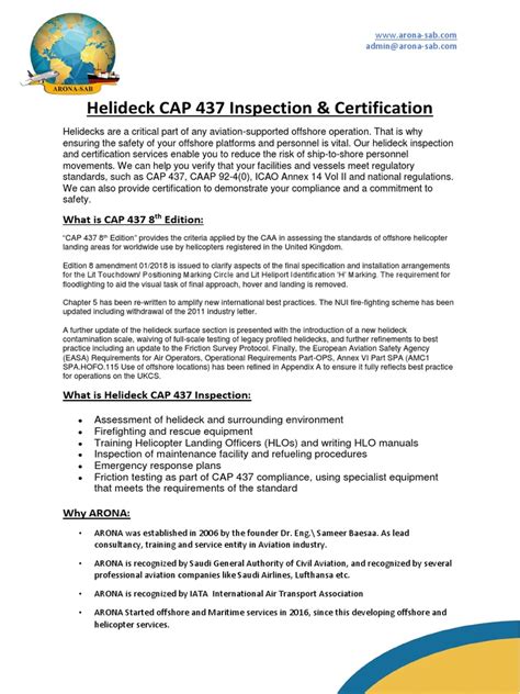 cap 437 inspection log